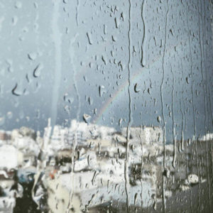 rainbow outside window