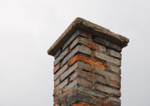 spalling masonry chimney