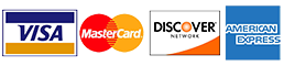 Credit Card Payments Accepted - Visa, MasterCard, Discover, American Express